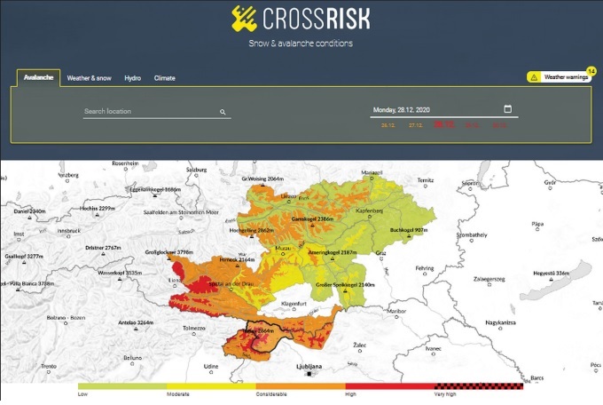 CROSSRISK - Vereinheitlichung von Unwettervorhersagen in der Karawankenregion
