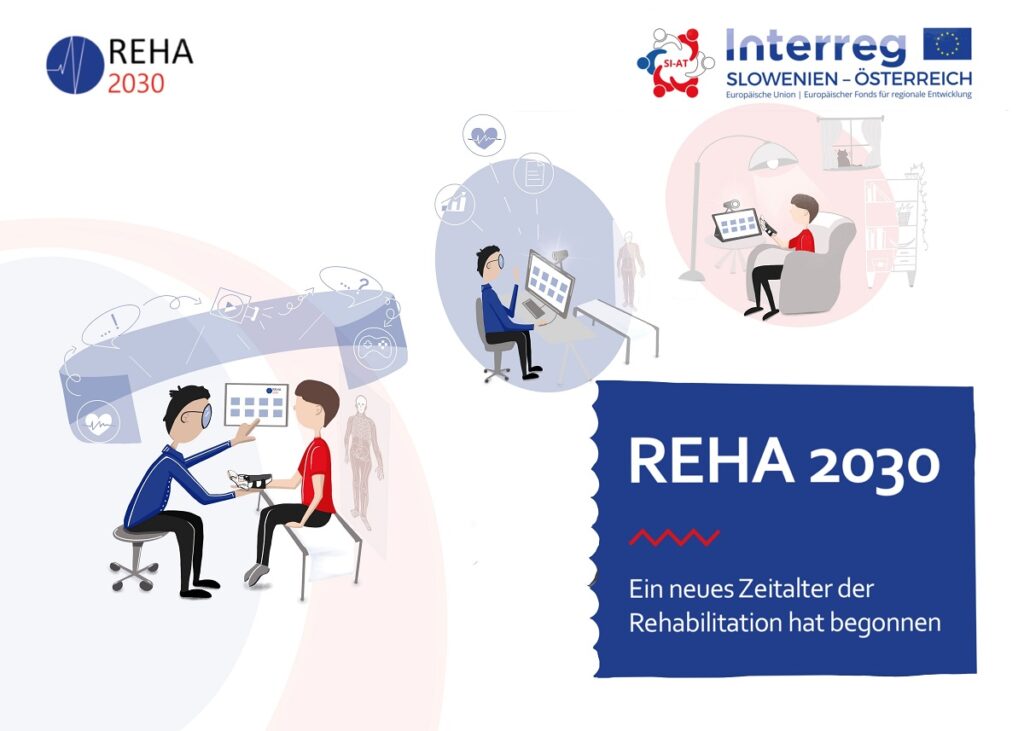 Mit REHA 2030 initiierte die Fachhochschule Kärnten 2018 als Leadpartner ein grenzüberschreitendes Kooperationsprojekt mit Slowenien, um ein innovatives Dienstleistungsmodell zur Telerehabilitation für Schlaganfallpatientinnen und -patienten zu entwickeln.