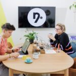 Bibi Moser und Karin Steiner in ihrem Coworking-Space